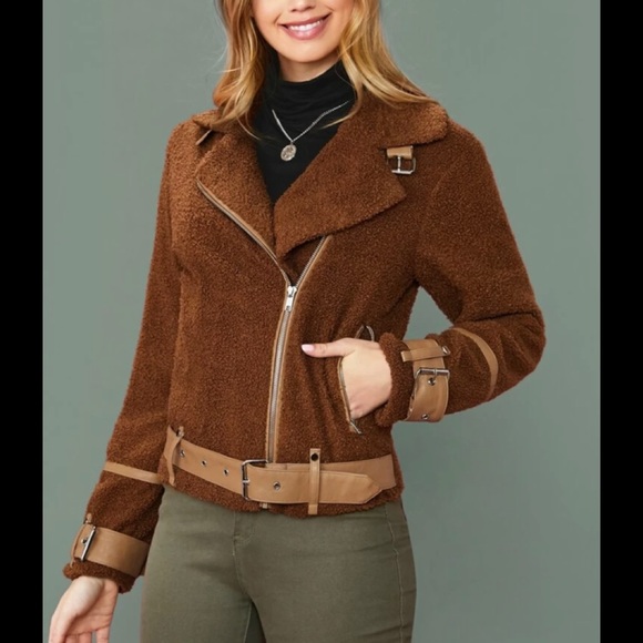 Brown Teddy Jacket - Picture 1 of 4